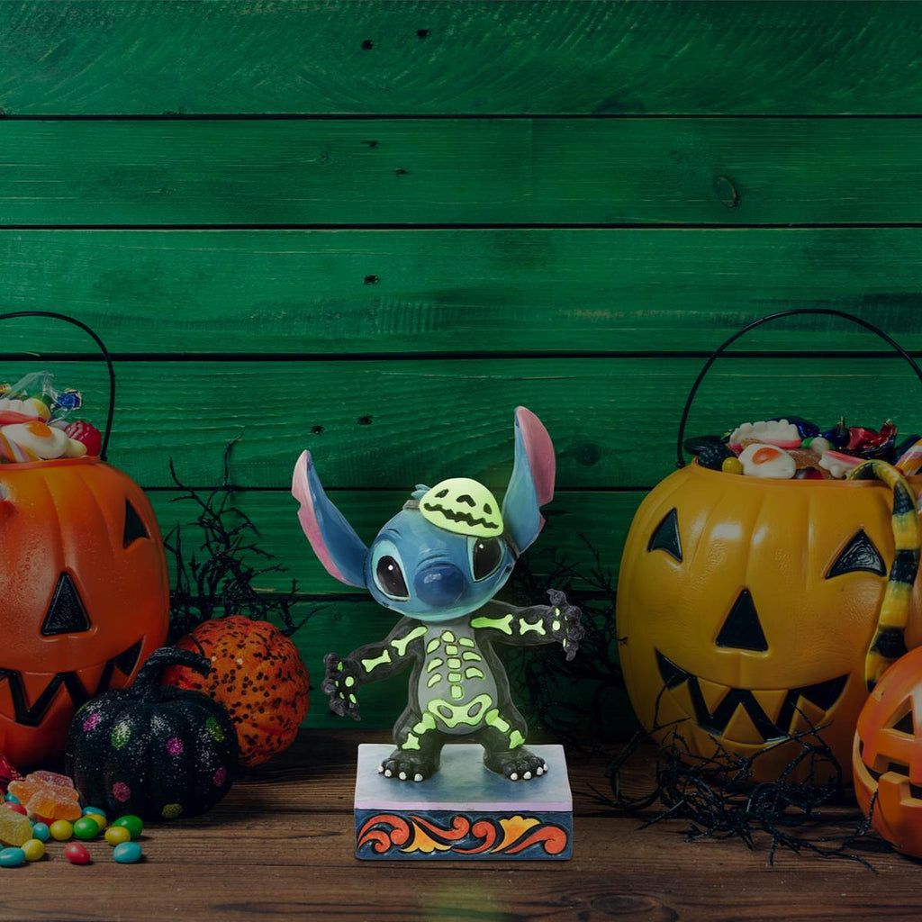 DISNEY TRADITIONS <br> Stitch Skeleton <br> “Spooky Experiment”