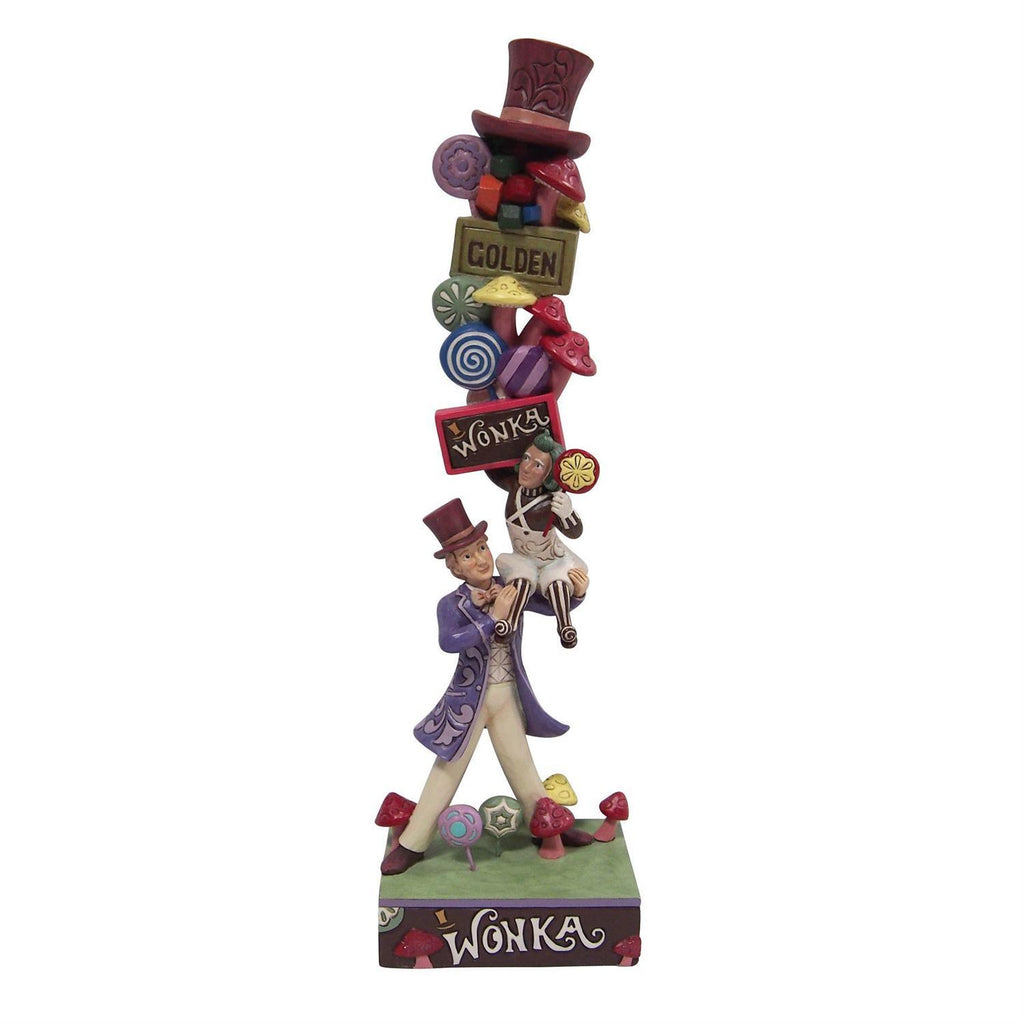 Willy Wonka by Jim Shore <br> Willy Wonka with Stacked Icons (32cm)
