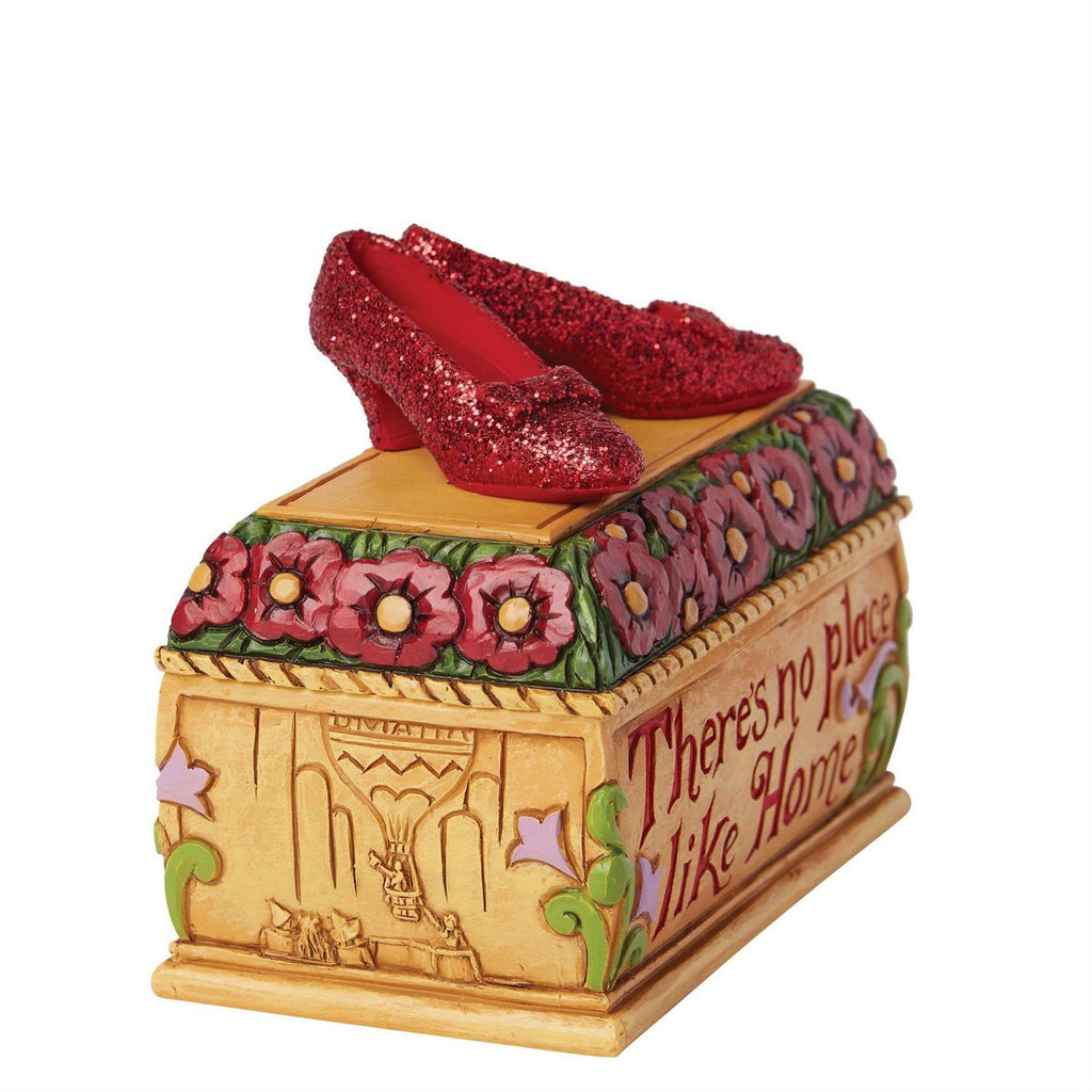 PRE-ORDER 2024 <br> Wizard of Oz by Jim Shore <br> Ruby Slippers Trinket Box (9cm) <br> "There's No Place Like Home" - $74.95