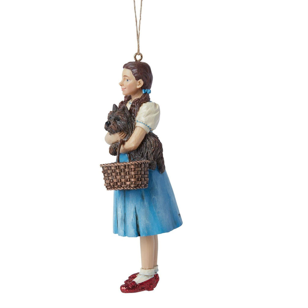 PRE-ORDER 2024 <br> Wizard of Oz by Jim Shore <br> Hanging Ornament <br> Dorothy & Toto (12cm) - $54.95
