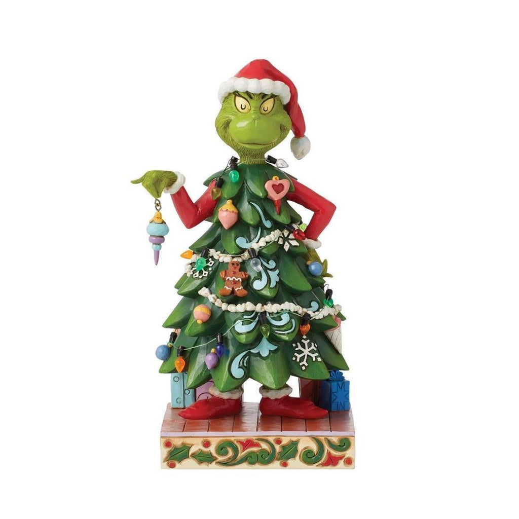 PRE-ORDER 2024 <br> Grinch by Jim Shore <br> Grinch Dressed As Tree (21cm)