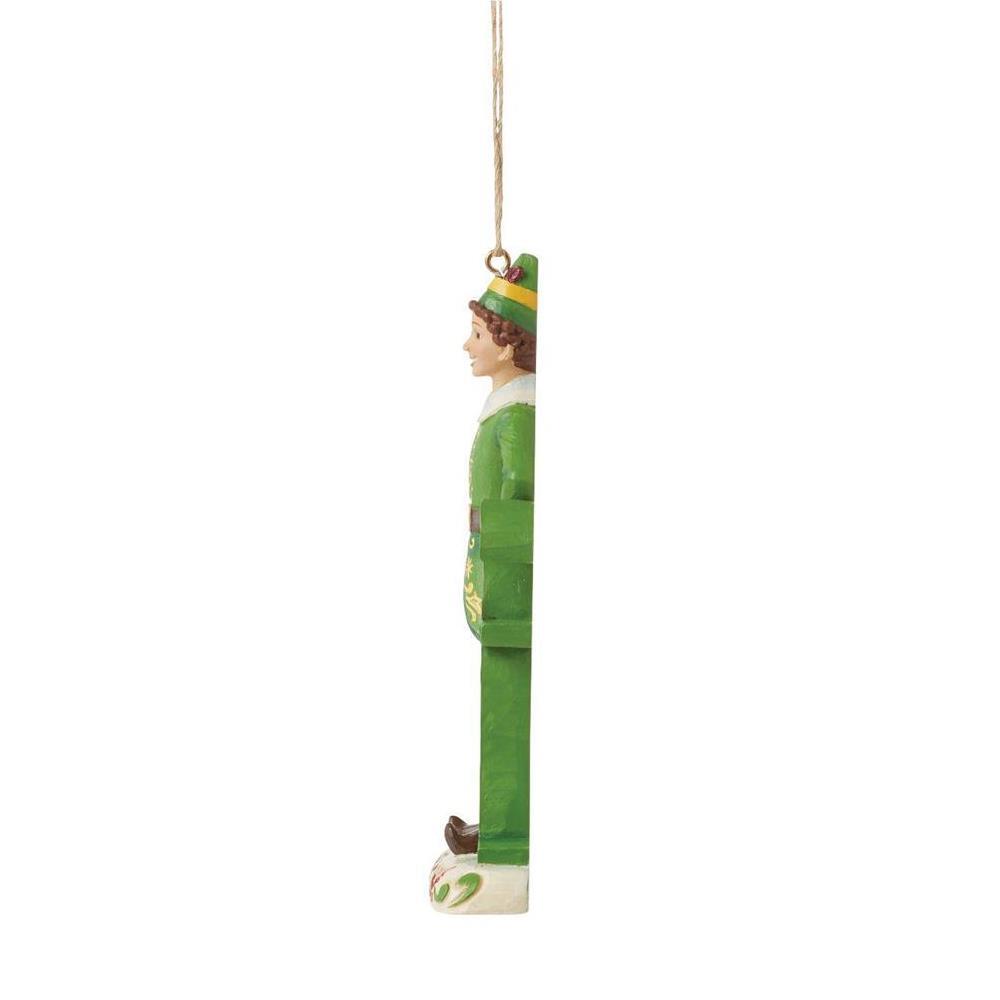 PRE-ORDER 2024 <br> Elf by Jim Shore <br> Buddy Elf Word (12cm) <br> Hanging Ornament - $64.95