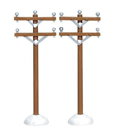 Lemax Accessories <br> Telephone Poles, Set Of 2