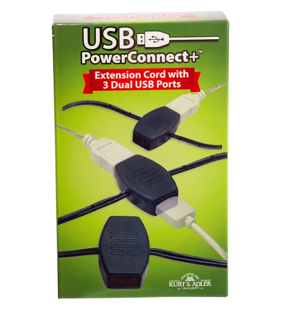 KSA <br> USB Extension Cord<br> 6 Outlets