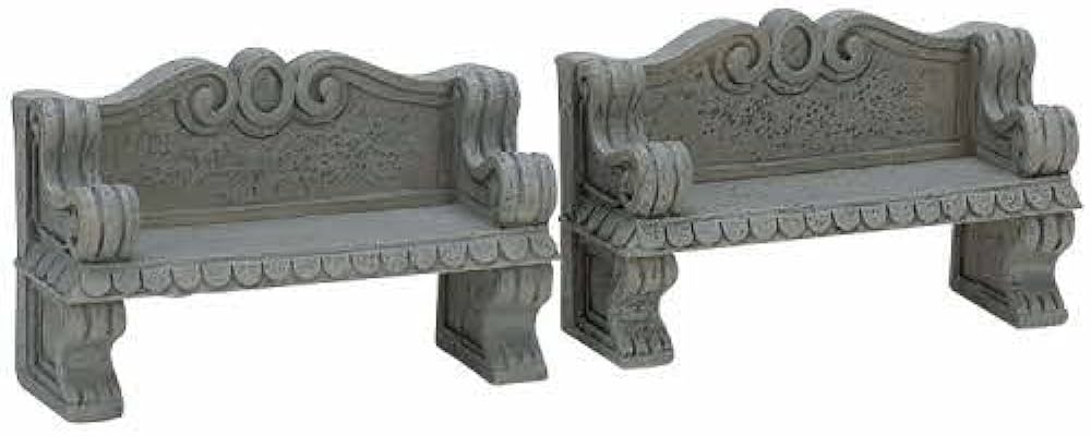 Lemax Accessories <br> Stone Bench, Set of 2