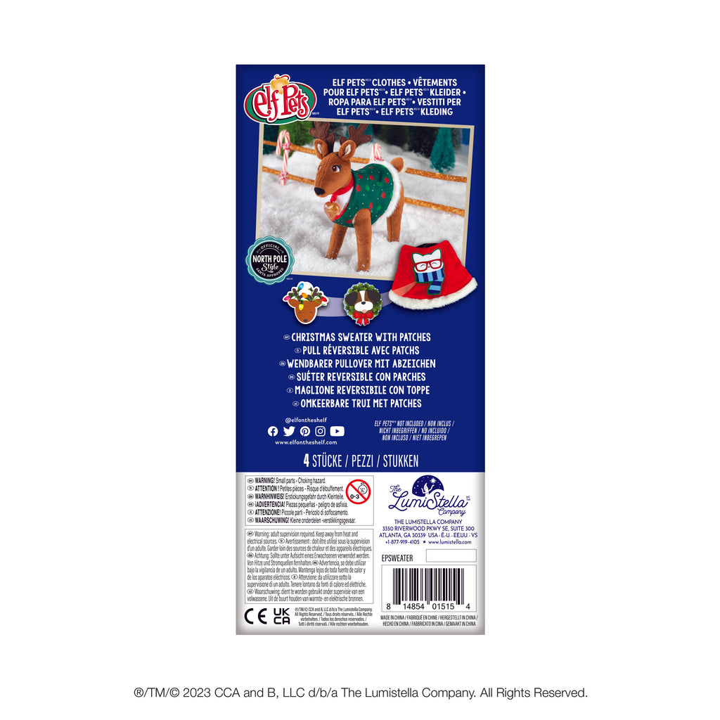 Elf on the Shelf 2023 <br> Claus Couture Collection® <br> Elf Pets® Christmas Sweater