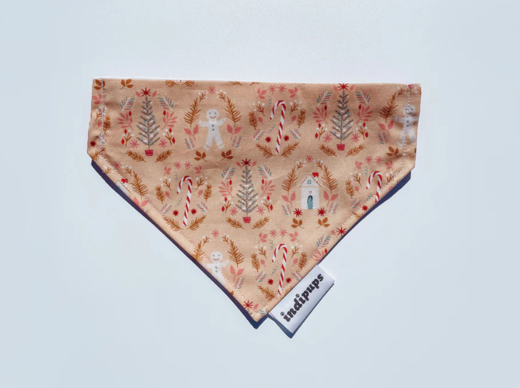 IndiPups - Dog Bandana (Tie Up) <br> Small <br> Ginger Bread House