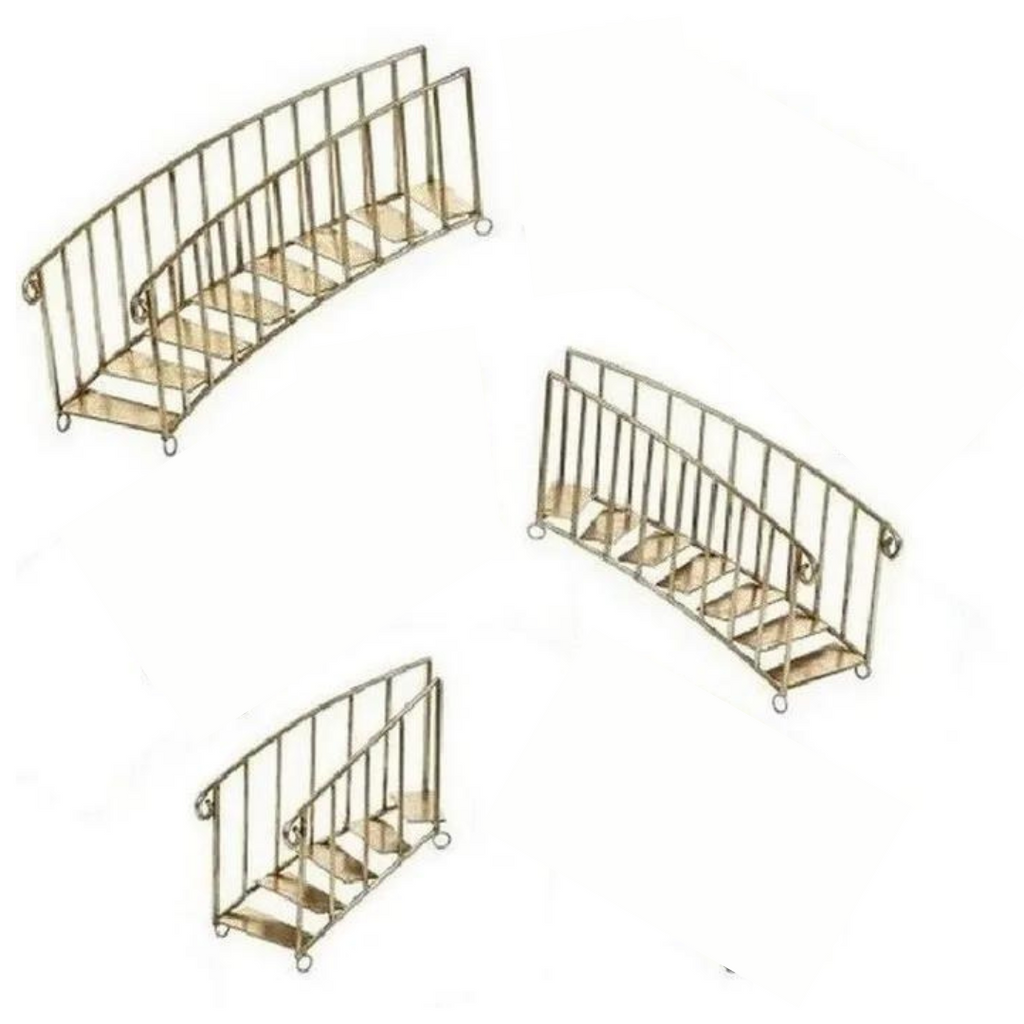 Mark Roberts <br> Graduated Christmas Staircase <br> Set of 3 <br> Gold