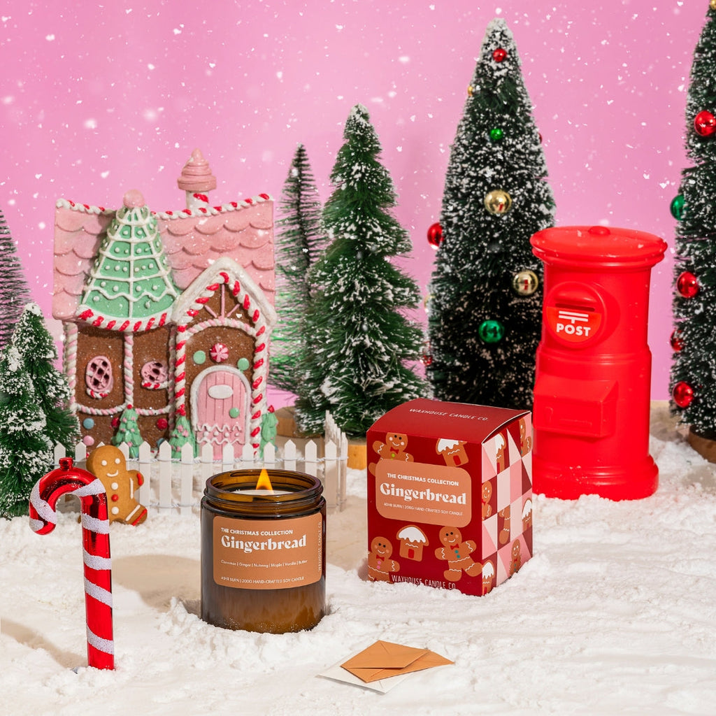 Waxhouse <br> The Christmas Collection <br> Gingerbread Soy Candle