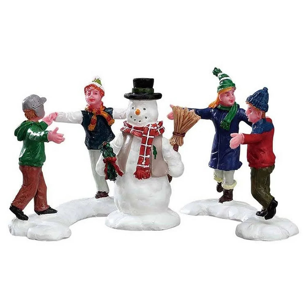 Lemax Figurine <br> Ring Around The Snowman, Set of 3