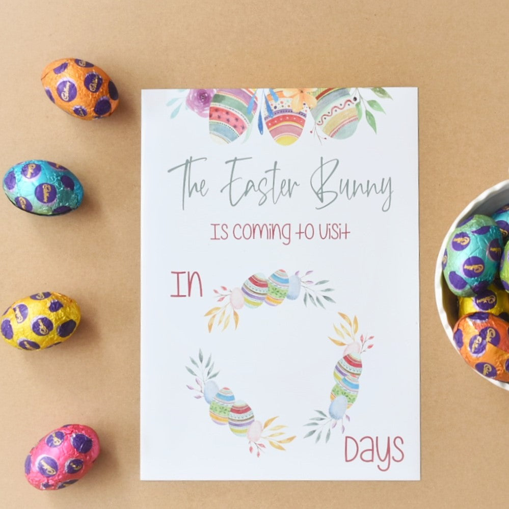 Easter Countdown Whiteboard Magnet - Eggs