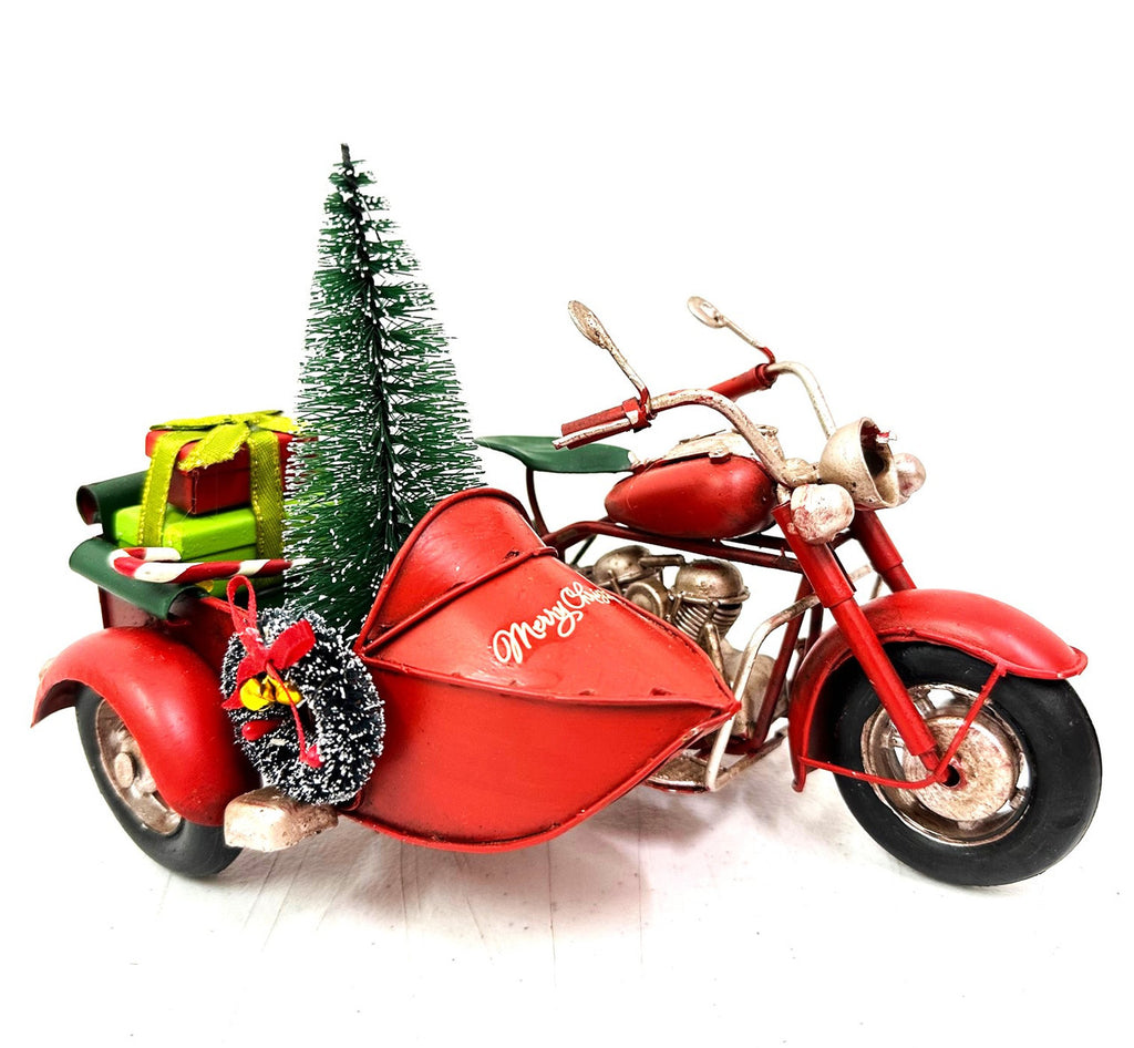 Bristlebrush Designs <br> Christmas Motorbike <br> Red (20cm)