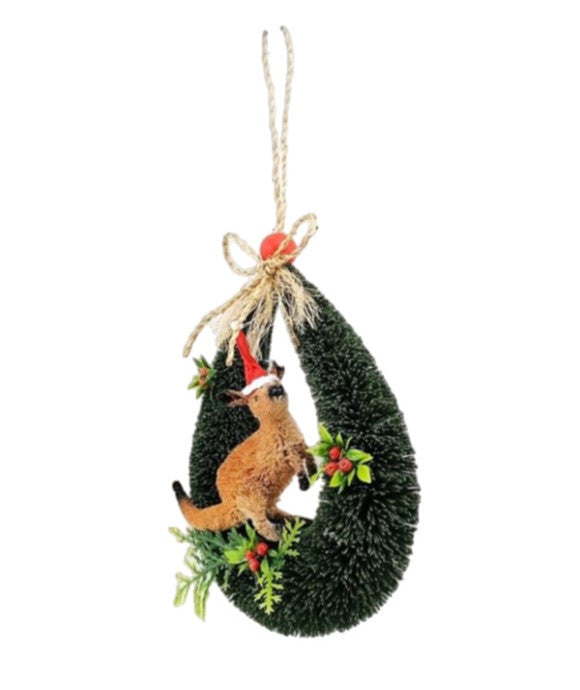 Bristlebrush Designs <br> Christmas Decoration <br> Kangaroo Door Loop Hanger