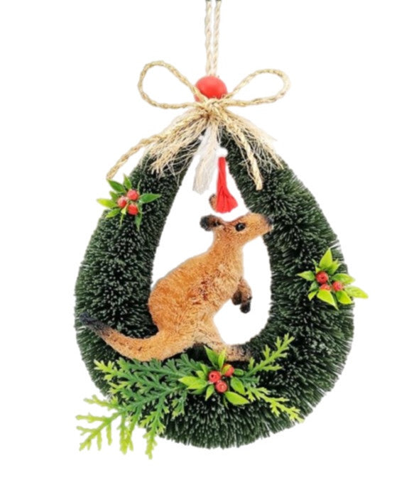 Bristlebrush Designs <br> Christmas Decoration <br> Kangaroo Door Loop Hanger