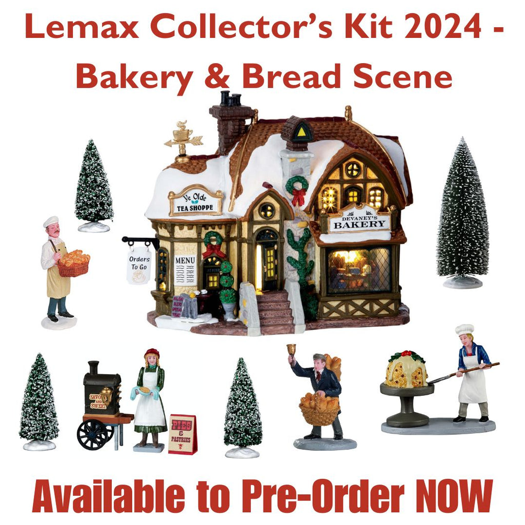 LEMAX 2024 PRE-ORDER <br> 2024 Lemax Collectors Kit XI <br> Bakery and Bread Scene - $79