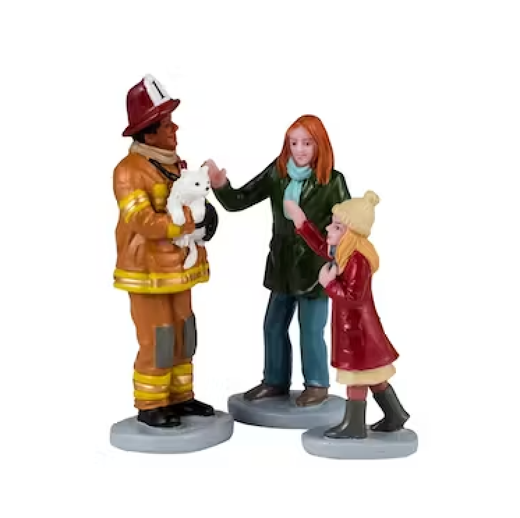 LEMAX 2024 PRE-ORDER <br> Figurine <br> Fireman To The Rescue