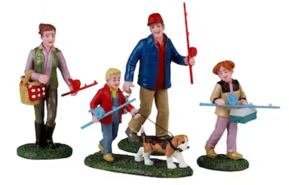 LEMAX 2024 PRE-ORDER <br> Figurine <br> Family Fishing Day - $23.95