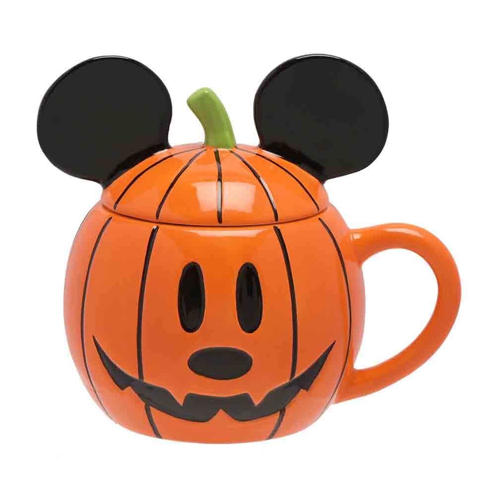 Disney Halloween <br> Mug with Lid <br> Mickey Pumpkin