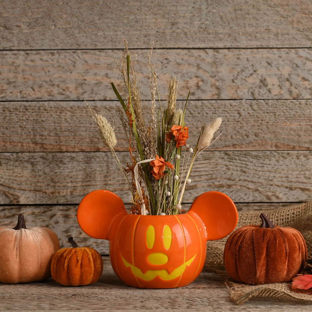 Disney Halloween <br> Plant Pot <br> Mickey Pumpkin