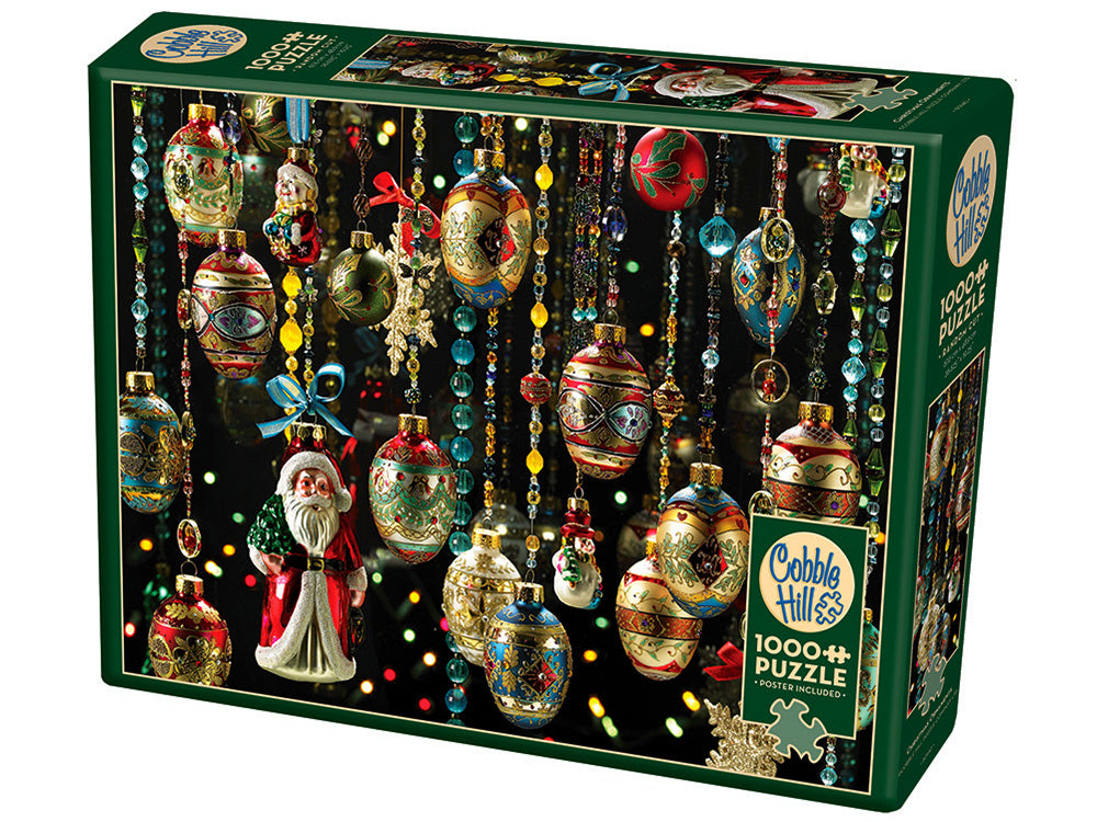 Cobble Hill <br>1000 Piece Puzzle <br> Christmas Ornaments