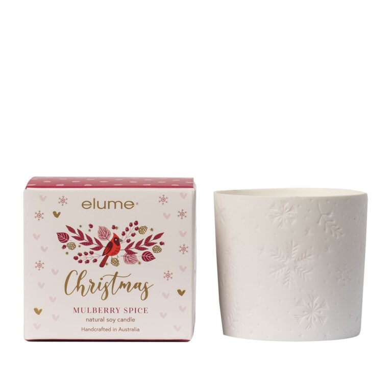 ELUME <br> Elegant Christmas Mulberry Spice Soy Candle