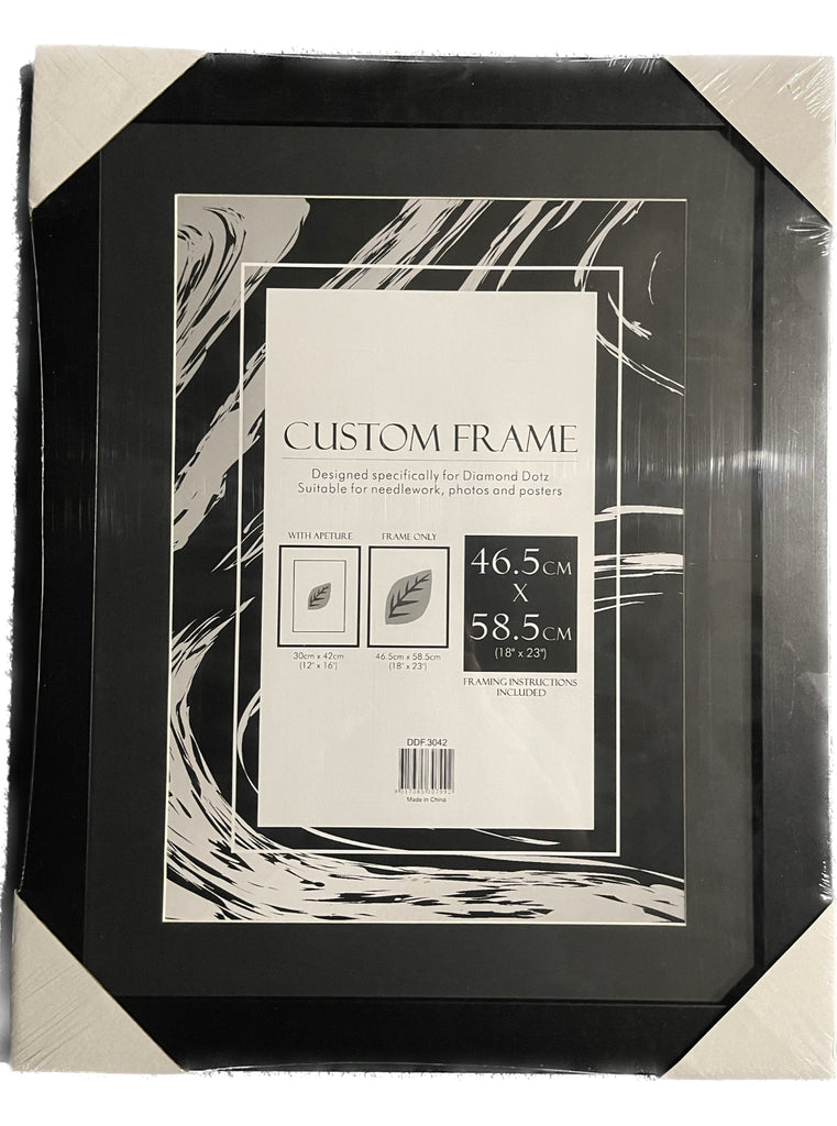 SALE - 30% OFF <br> Diamond Dotz <br> Custom Frame With Mat - Black