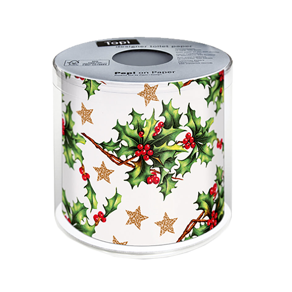 Christmas Toilet Paper - Holly All Over
