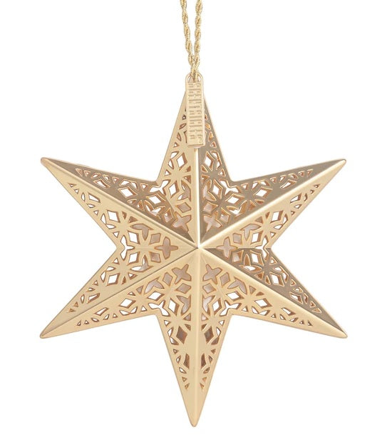 SCENTSICLES - White Winter Fir Scented Decorative Ornament - Gold Star
