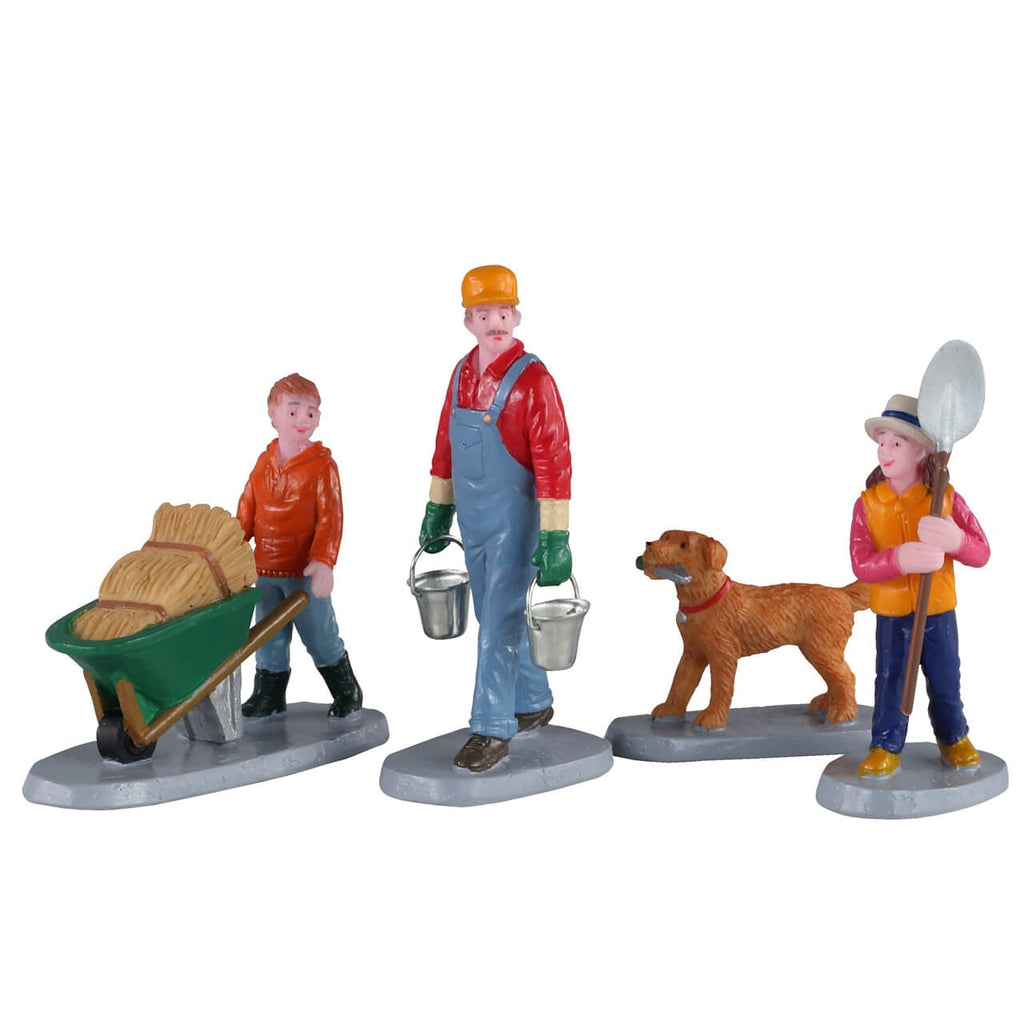 Lemax Figurine <br> Morning Chores, Set of 4