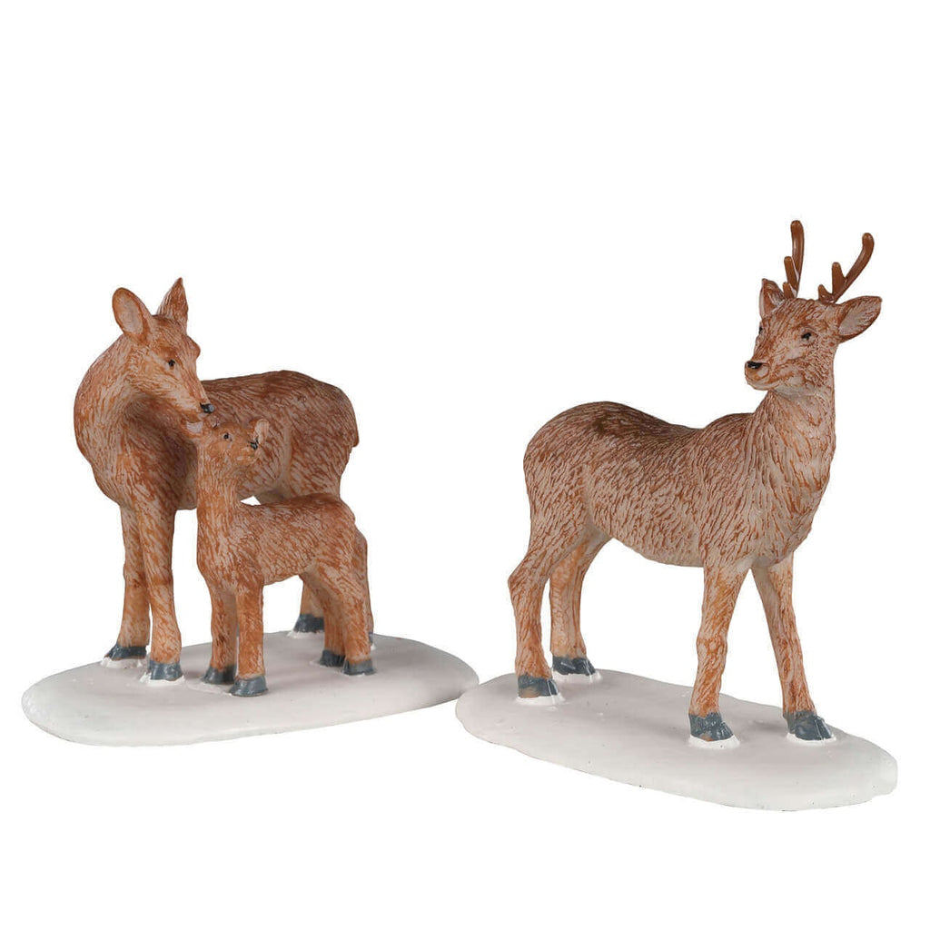 Lemax Figurine <br> Deer Family, Set Of 2