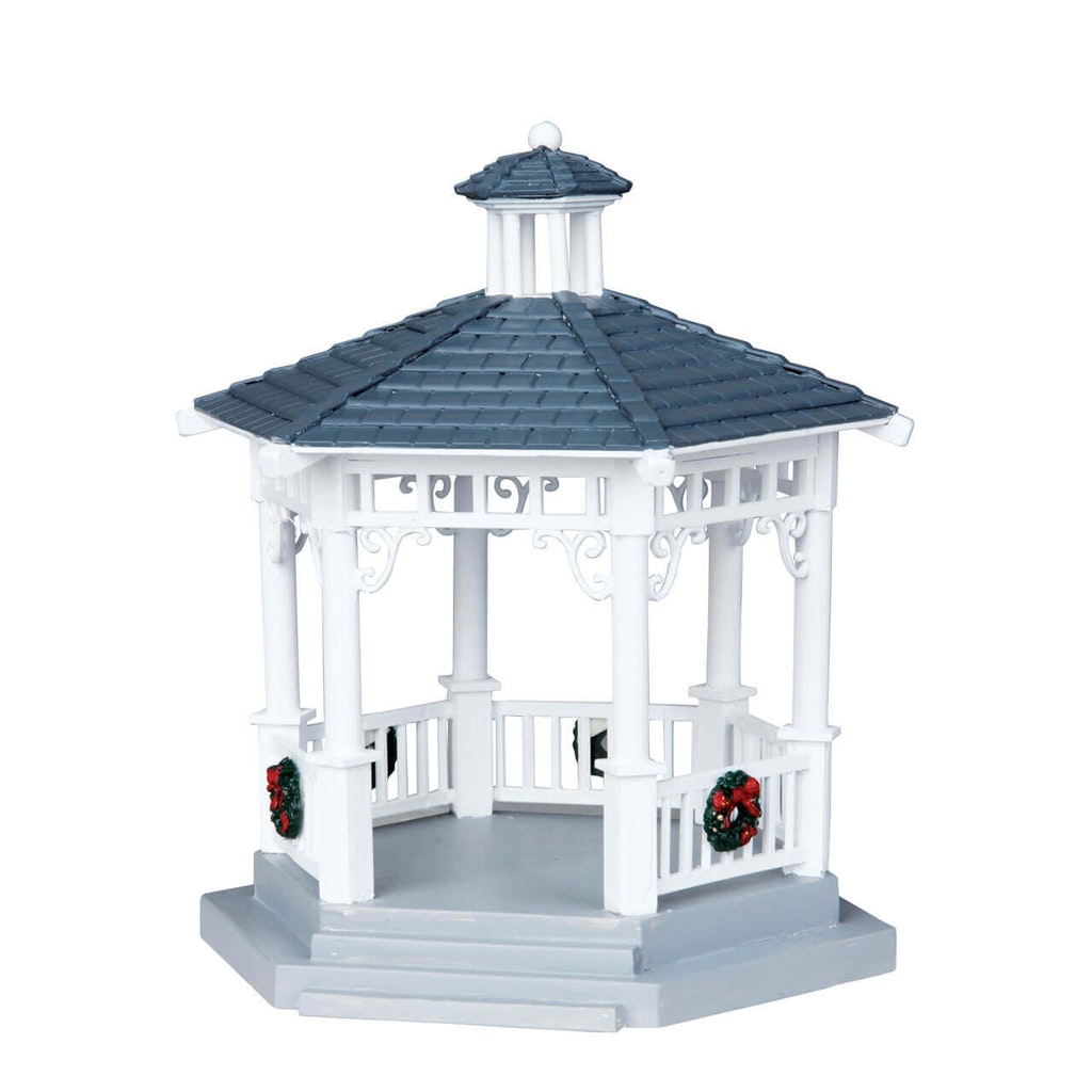 Lemax Landscaping <br>Plastic Gazebo with Decorations
