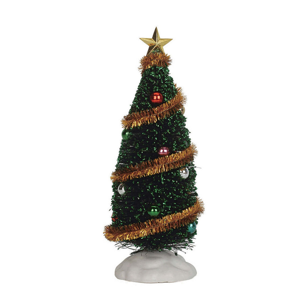 Lemax Accessories <br> 9" Sparkling Green Christmas Tree (Large)