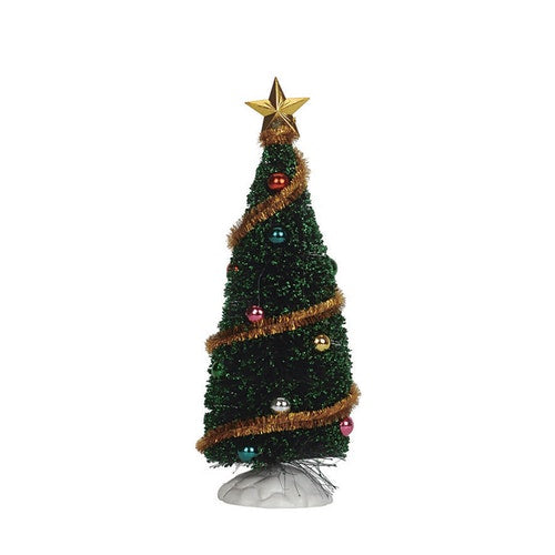 Lemax Trees <br> 6" Sparkling Green Christmas Tree, Small