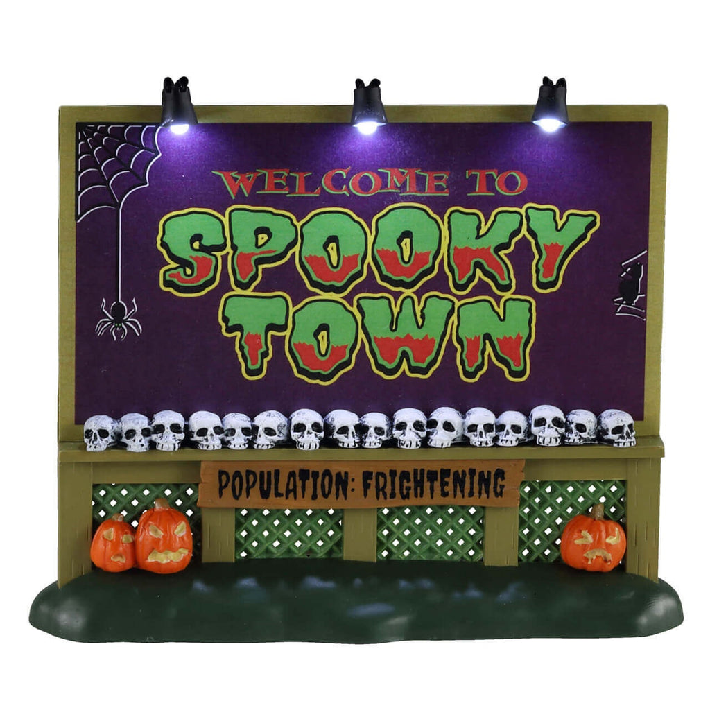 Spooky Town <br> Lighted Accessories <br>Spooky Town Sign