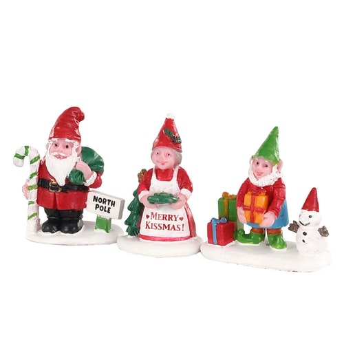 Lemax Accessories<br>Christmas Garden Gnomes, Set of 3