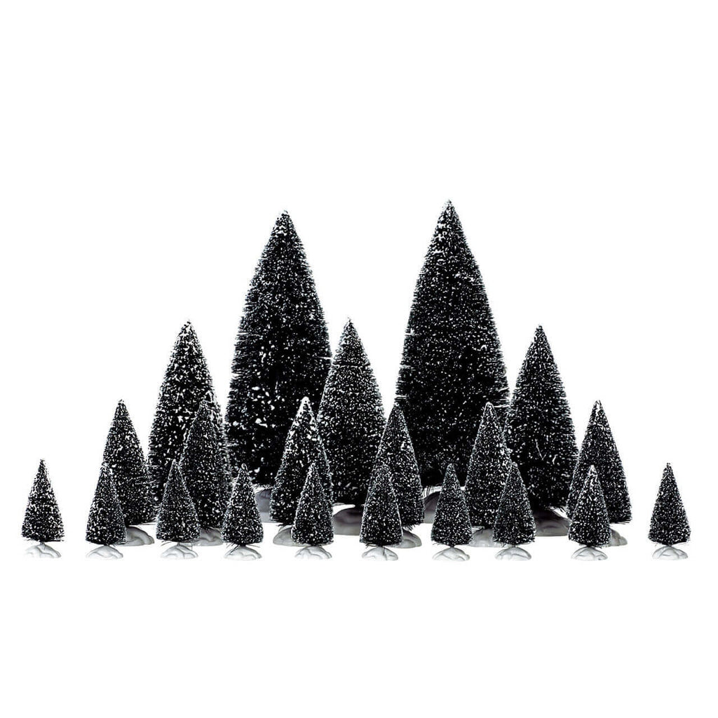 Lemax Trees <br> Assorted Pine Trees, Set of 21 (Box)