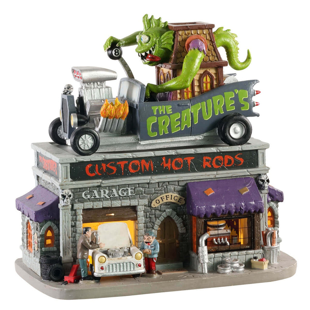 MERRY MAY EXTRA SPECIAL - 30% OFF <br> Spooky Town <br> The Creature's Custom Hot Rod Shop