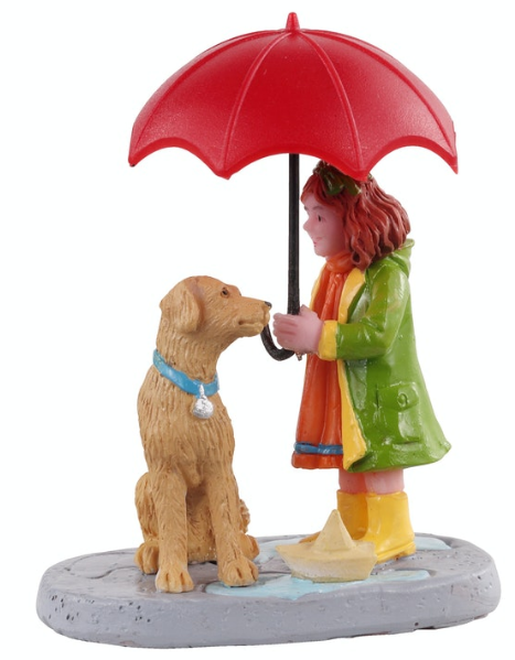 Lemax Figurine <br> Umbrella Sharing