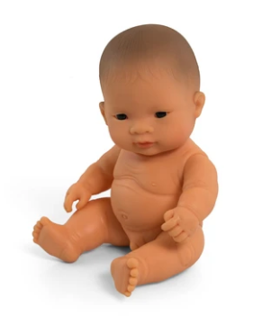 Miniland Doll <br> 21cm Baby Boy <br>Asian
