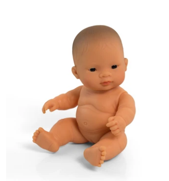 Miniland Doll <br> 21cm Baby Girl <br> Asian