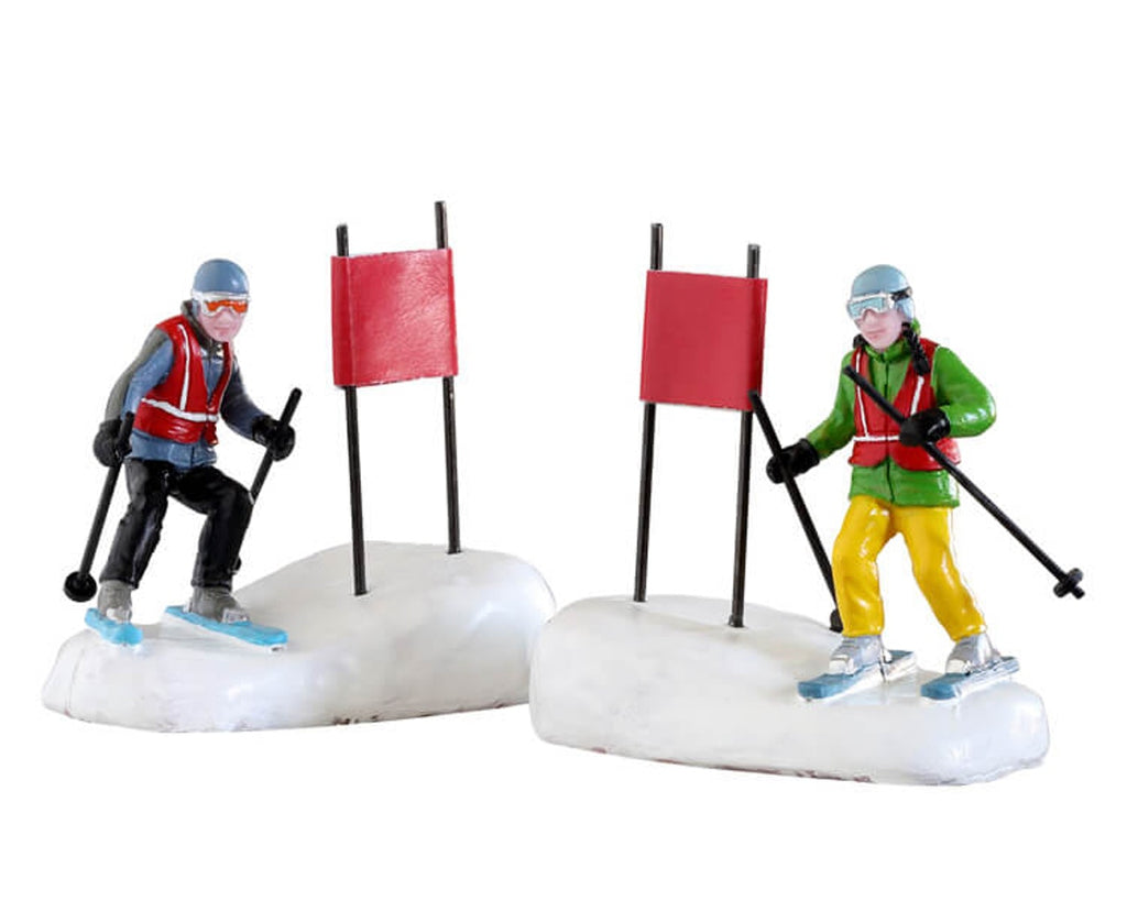 Lemax Figurine <br> Slalom Stars, Set of 2