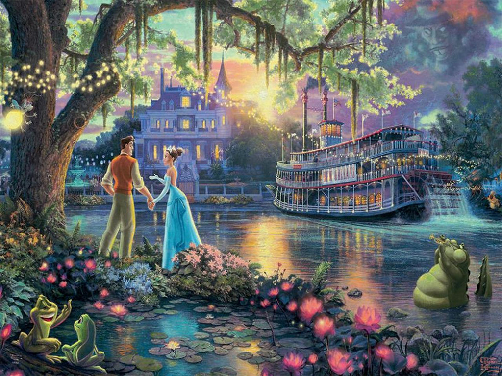 Thomas Kinkade Disney Dreams <br>300 Piece Puzzle <br> The Princess and the Frog