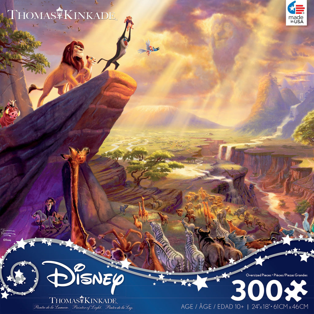 Thomas Kinkade Disney Dreams <br>300 Piece Puzzle <br> Lion King