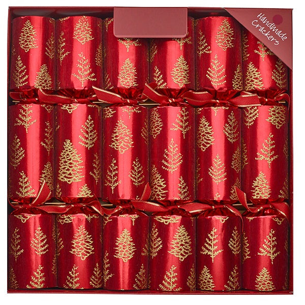 Bon Bons (Box of 6) <br> 12" Red Christmas Tree Glitter