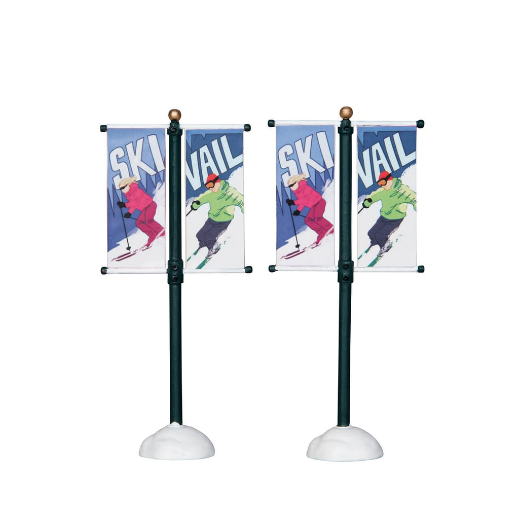 Lemax Accessories <br>  Street Pole Banner, Set of 2