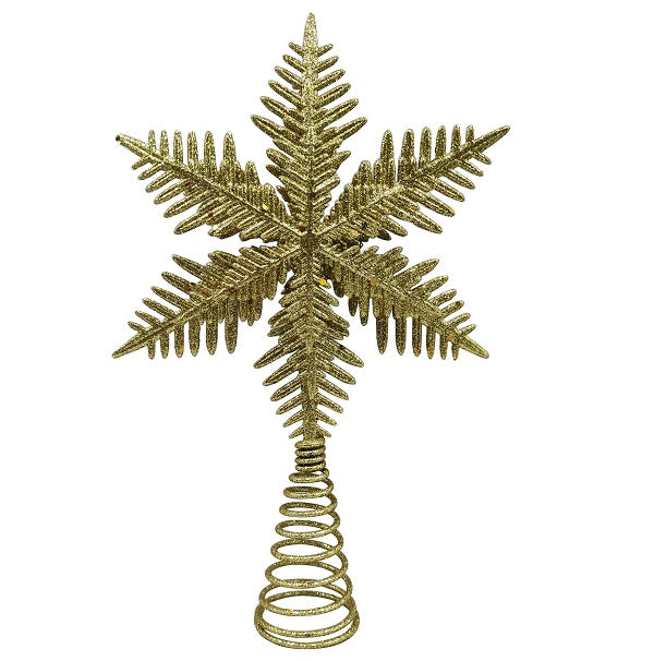 Tree Topper <br> Snowflake Gold