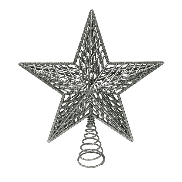 Tree Topper <br> 5-point Star Silver