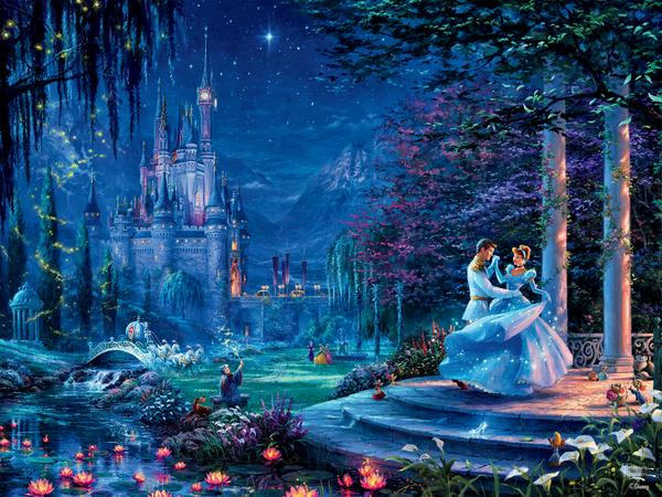 Thomas Kinkade Disney Dreams <br> 750 Piece Puzzle <br> Cinderella Starlight