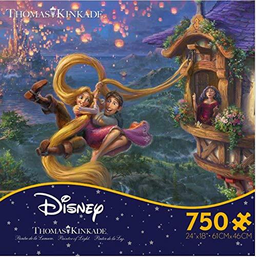 Ceaco ceaco thomas kinkade the disney collection mickey and minnie  sweetheart campfire jigsaw puzzle, 750 pieces, 5