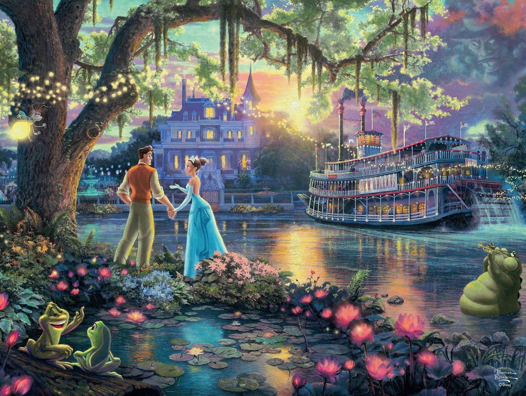 Thomas Kinkade Disney Dreams <br>750 Piece Puzzle <br> The Princess and the Frog